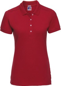 Russell RU566F - Women's Stretch Polo Classic Red