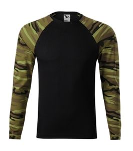 Malfini 166 - Camouflage LS T-shirt unisex Camouflage Green