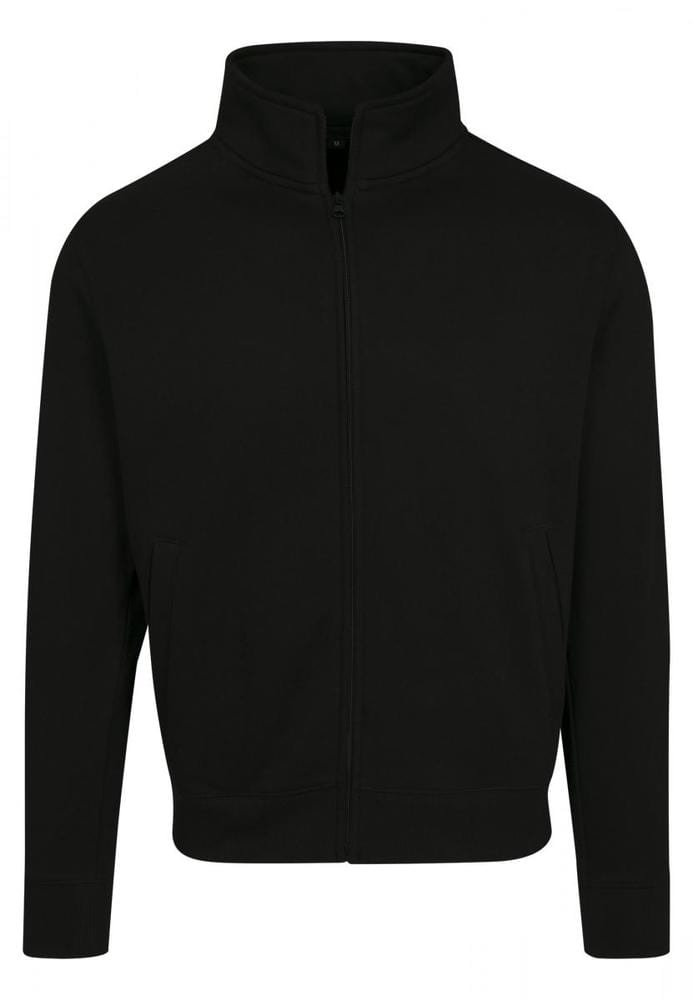 Build Your Brand BY106 - High Neck Sweatshirt Zip Cardigan