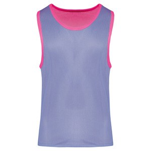 ProAct PA042 - ALL SPORTS REVERSIBLE BIB Fluorescent Pink / Sporty Sky Blue