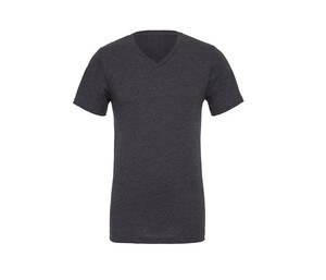 Bella + Canvas BE3005 - Unisex V-Neck T-Shirt Dark Grey Heather