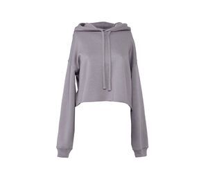 Bella + Canvas BE7502 - Women's Cropped Hoodie Storm