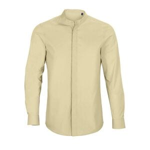 NEOBLU 03792 - Bart Men Men’S Mandarin Collar Shirt Beige