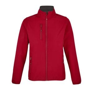 SOL'S 03828 - Falcon Women Softshell Zip Jacket Pepper Red