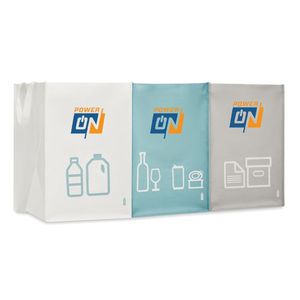 GiftRetail MO6154 - THREE BIN 3 RPET nonwoven bin bags Multicolour