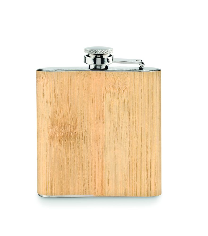 GiftRetail MO6356 - HIPHIP Bamboo slim hip flask 175ml