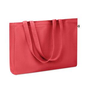 GiftRetail MO6380 - RESPECT COLOURED Canvas Recycled bag 280 gr/m² Red