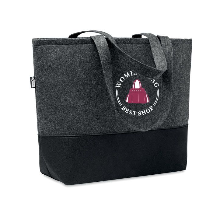 GiftRetail MO6455 - DUO INDICO RPET felt shopping bag
