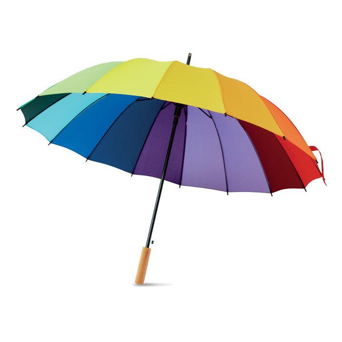 GiftRetail MO6540 - BOWBRELLA 27 inch rainbow umbrella