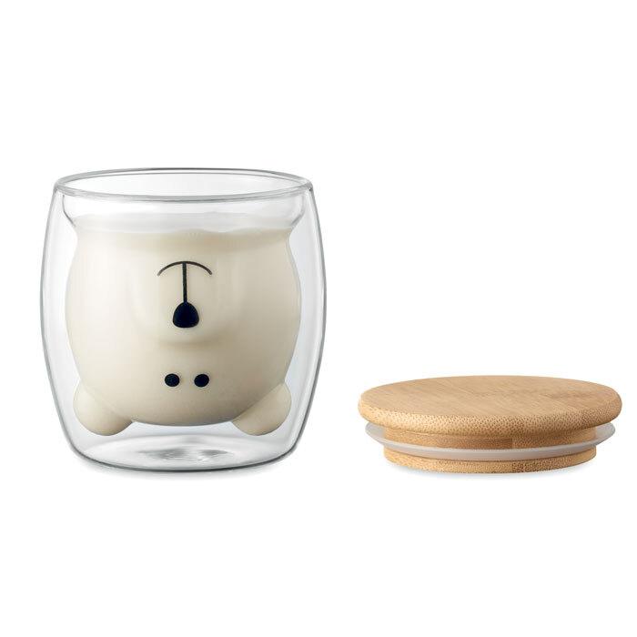 GiftRetail MO6564 - SMILE Double wall borosilicate mug