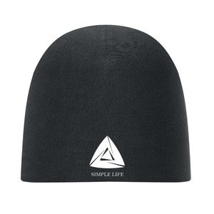 GiftRetail MO6645 - LIGHTY Unisex beanie in cotton Black