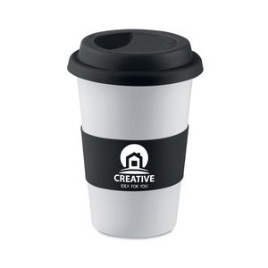 GiftRetail MO7683 - Ceramic mug with silicone Black