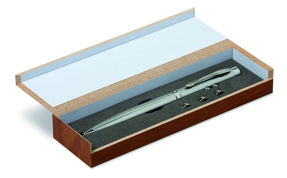 GiftRetail MO8193 - ALASKA Laser pointer in wooden box