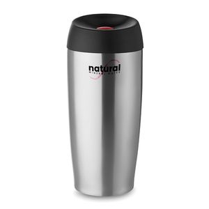 GiftRetail MO9105 - UPPSALA Double wall travel cup 350 ml matt silver