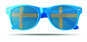 GiftRetail MO9275 - FLAG FUN Sunglasses country Blue