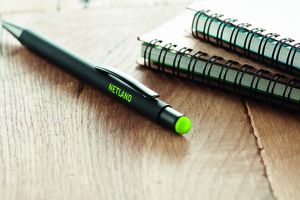 GiftRetail MO9393 - NEGRITO Aluminium stylus pen Lime