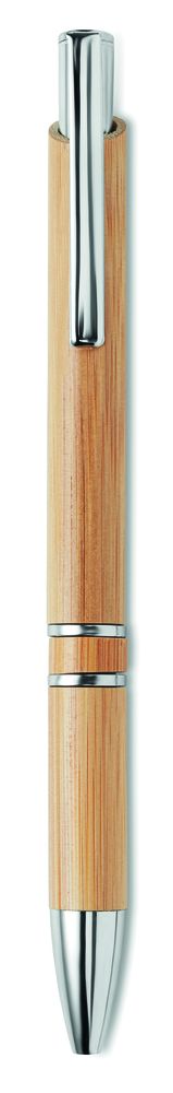 GiftRetail MO9482 - BERN BAMBOO Bamboo automatic ball pen