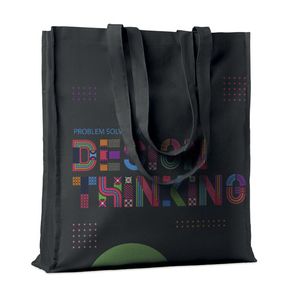 GiftRetail MO9596 - PORTOBELLO 140gr/m² cotton shopping bag Black