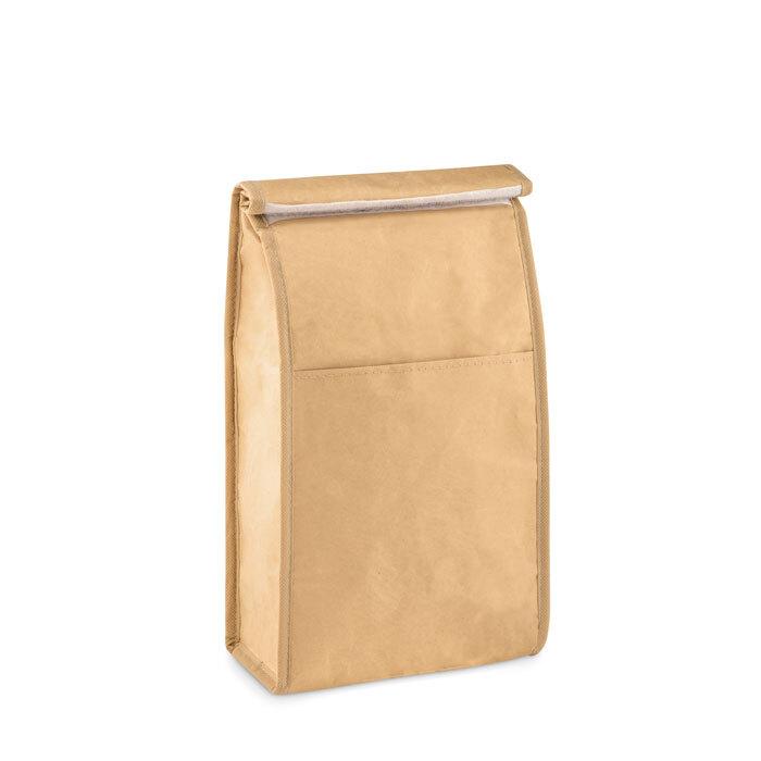 GiftRetail MO9882 - PAPERLUNCH Woven paper 3L lunch bag