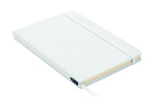 GiftRetail MO9966 - NOTE RPET A5 RPET notebook 80 lined White