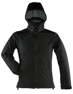 Mustaghata KYOTO - SOFTSHELL JACKET FOR WOMEN 3 LAYERS Black