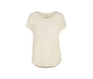Build Your Brand BY036 - Women's t-shirt with extended back White/ Sand