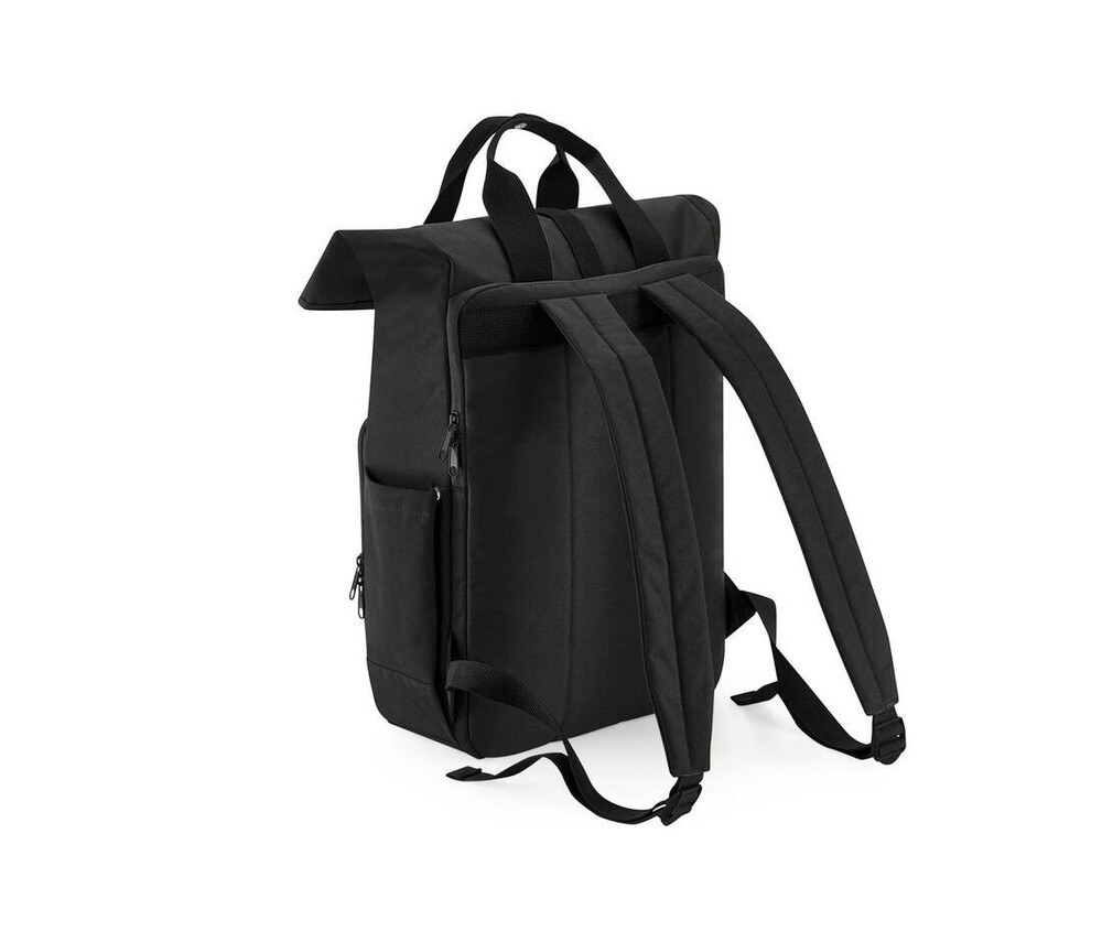 BAG BASE BG118L - RECYCLED TWIN HANDLE ROLL-TOP LAPTOP BACKPACK