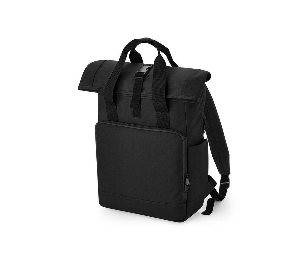 BAG BASE BG118L - RECYCLED TWIN HANDLE ROLL-TOP LAPTOP BACKPACK