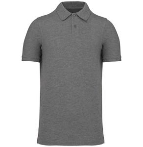 Kariban K2025 - Men's Organic 180 piqué polo shirt Grey Heather