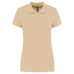 Kariban K255 - Ladies’ short-sleeved piqué polo shirt Light Sand