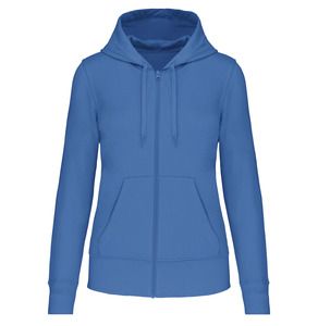 Kariban K4031 - Ladies' eco-friendly zip-through hoodie Light Royal Blue