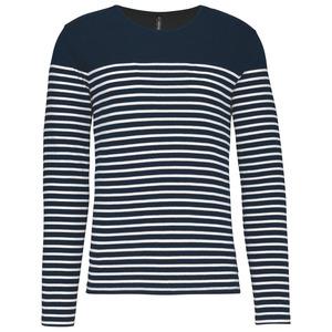 Kariban K366 - Men’s striped long sleeve mariniere