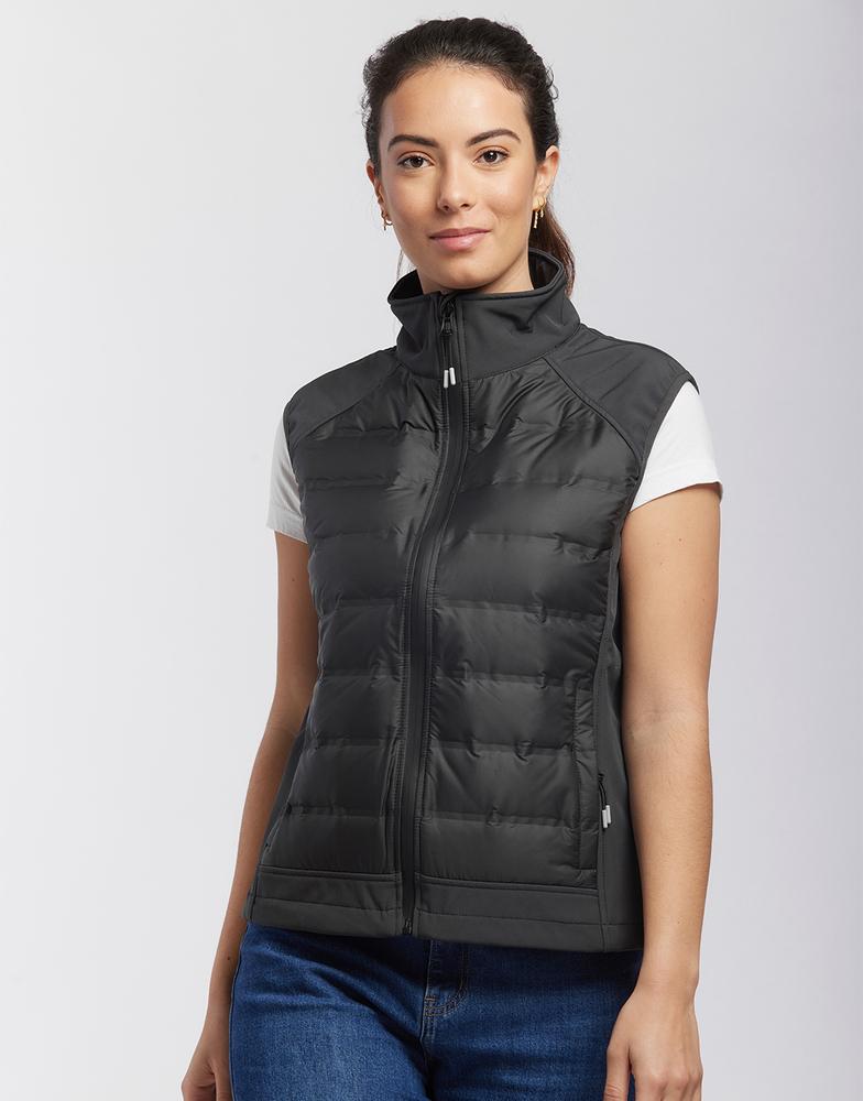 Mustaghata GAMMA - Hybrid Softshell-Down Bodywarmer