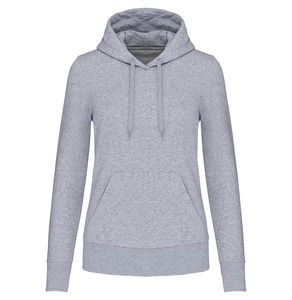 Kariban K4028 - Ladies' eco-friendly hooded sweatshirt Oxford Grey