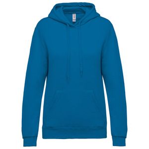 Kariban K473 - Women's hooded sweatshirt Tropical Blue