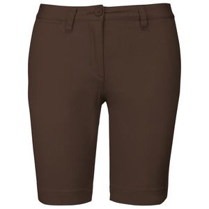 Kariban K751 - Women's chino bermudas Chocolate