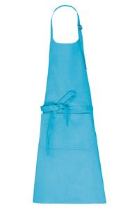 Kariban K8007 - Organic Cotton Apron with pocket Sea Turquoise