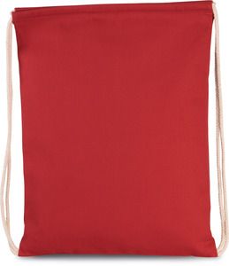 Kimood KI0154 - DRAWSTRING BAG WITH THICK STRAPS Cherry Red
