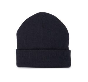 K-up KP892 - Recycled beanie with knitted turn-up Navy