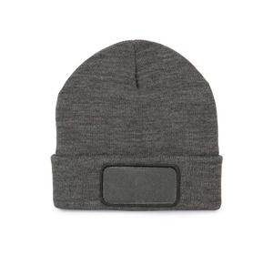 K-up KP895 - Beanie with patch Grey Heather