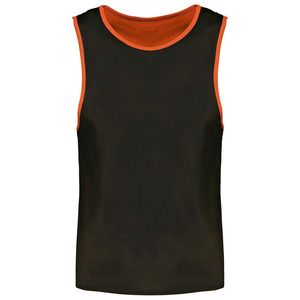 PROACT PA048 - Kids' multi-sports reversible bib Spicy Orange / Black