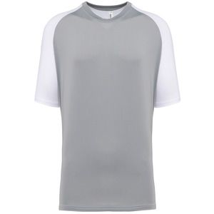 PROACT PA4030 - Men’s two-tone raglan sleeve padel t-shirt White / Fine Grey