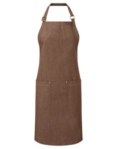 Premier PR113 - Organic, fair trade denim apron Brown Denim