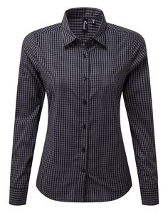 Premier PR352 - Large-check gingham shirt