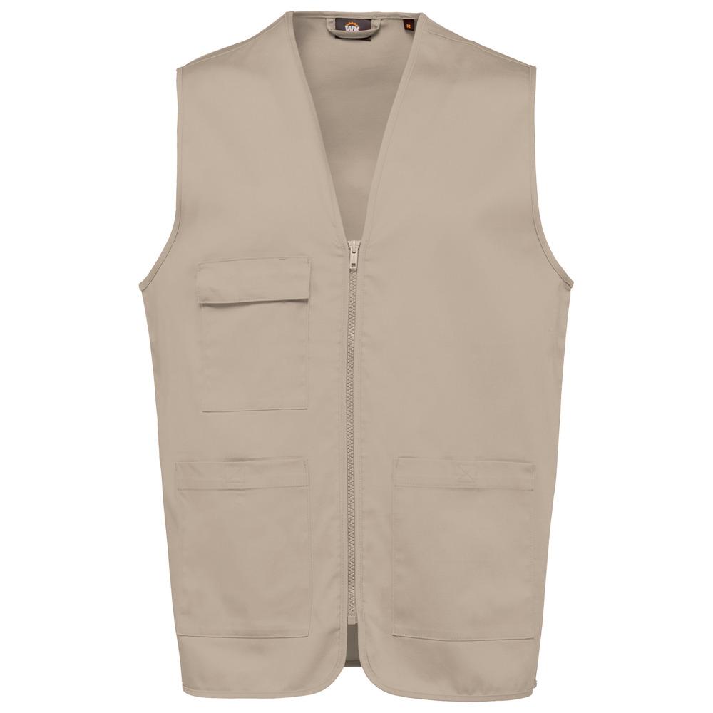 WK. Designed To Work WK608 - Unisex polycotton multi-pocket vest