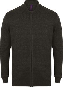 Henbury H718 - Knitted bomber jacket