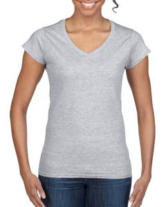 GILDAN GIL64V00L - T-shirt V-Neck SoftStyle SS for her Sport Grey