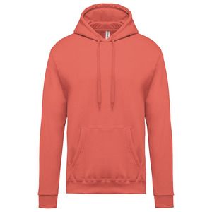 Kariban K476 - Men's hooded sweatshirt True Coral