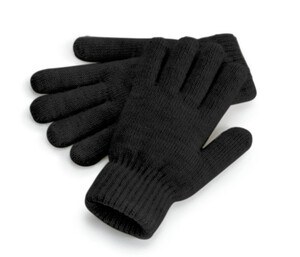 BEECHFIELD BF387 - COSY RIBBED CUFF GLOVES Black Marl