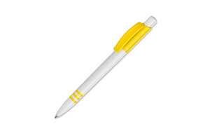 TopPoint LT80918 - Ball pen Tropic hardcolour White/Yellow